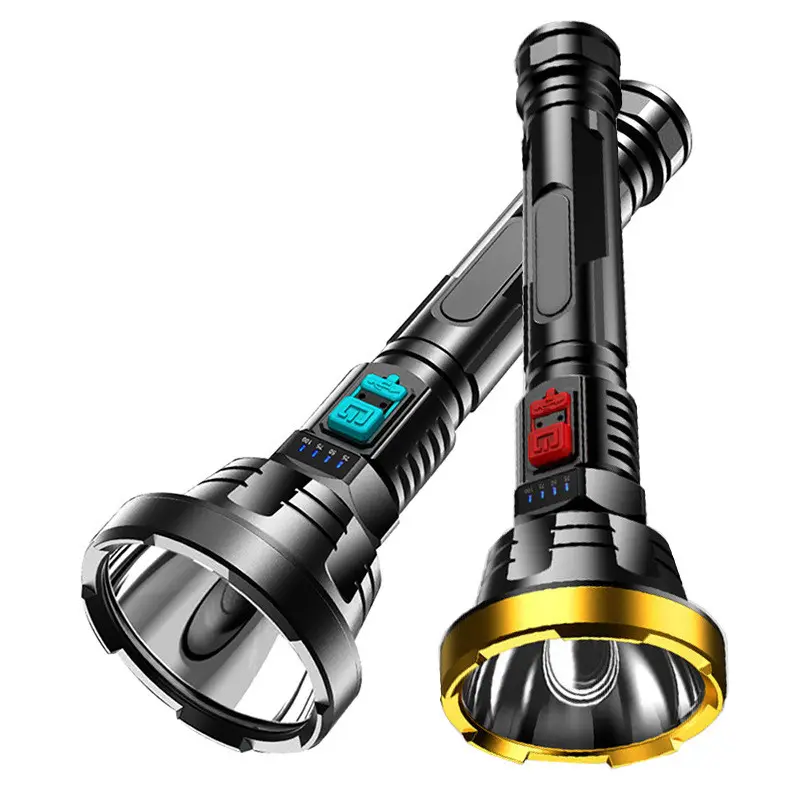 90000LM LED Flashlight Tactical Light Torch USB