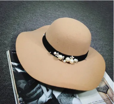 British Style Woolen Hat Women Autumn And Winter Khaki - Shop at LoveMi