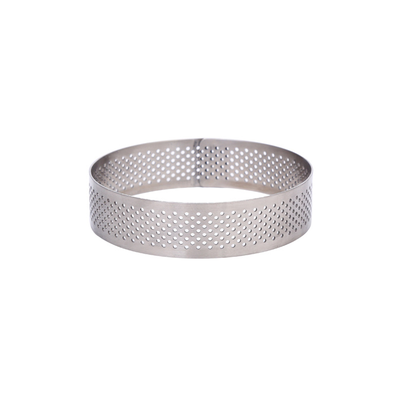 Stainless Steel Punching Tower Ring Round French Bread Hole Tart Pie