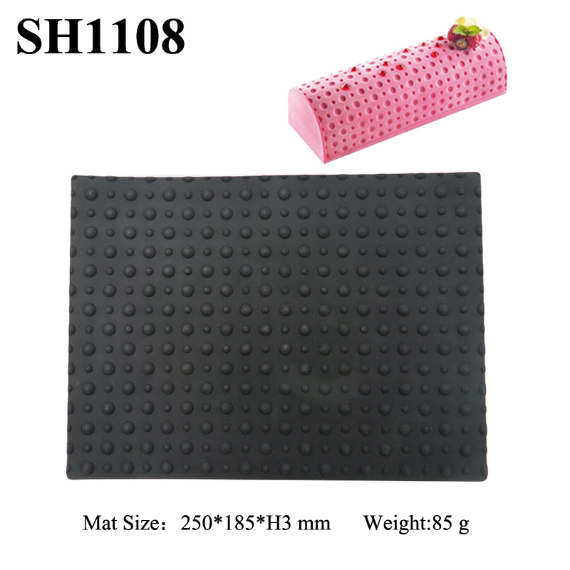 Polka dot texture mat