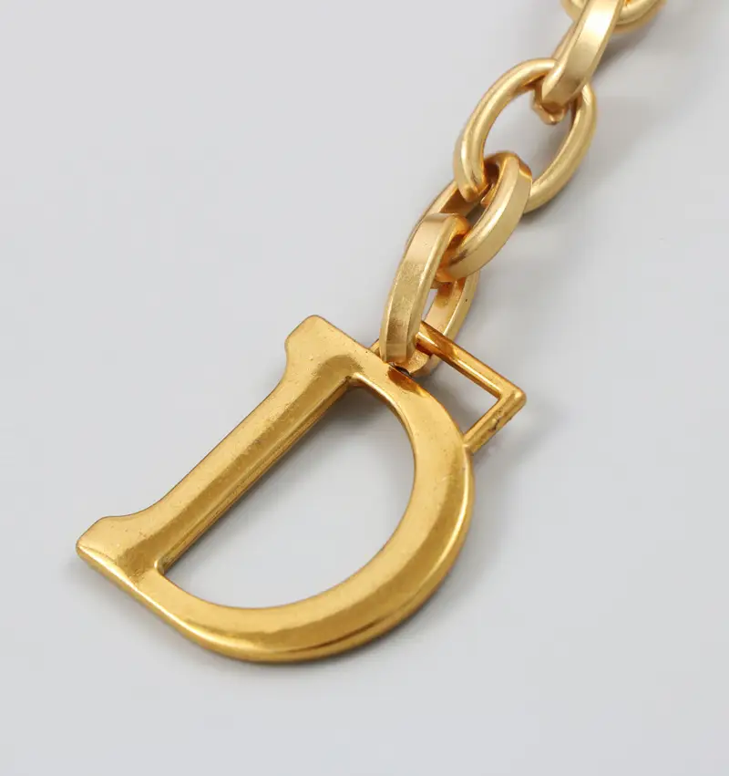 Gold Metal Thin Waist Chain Decoration With Shirt Dress Jeans