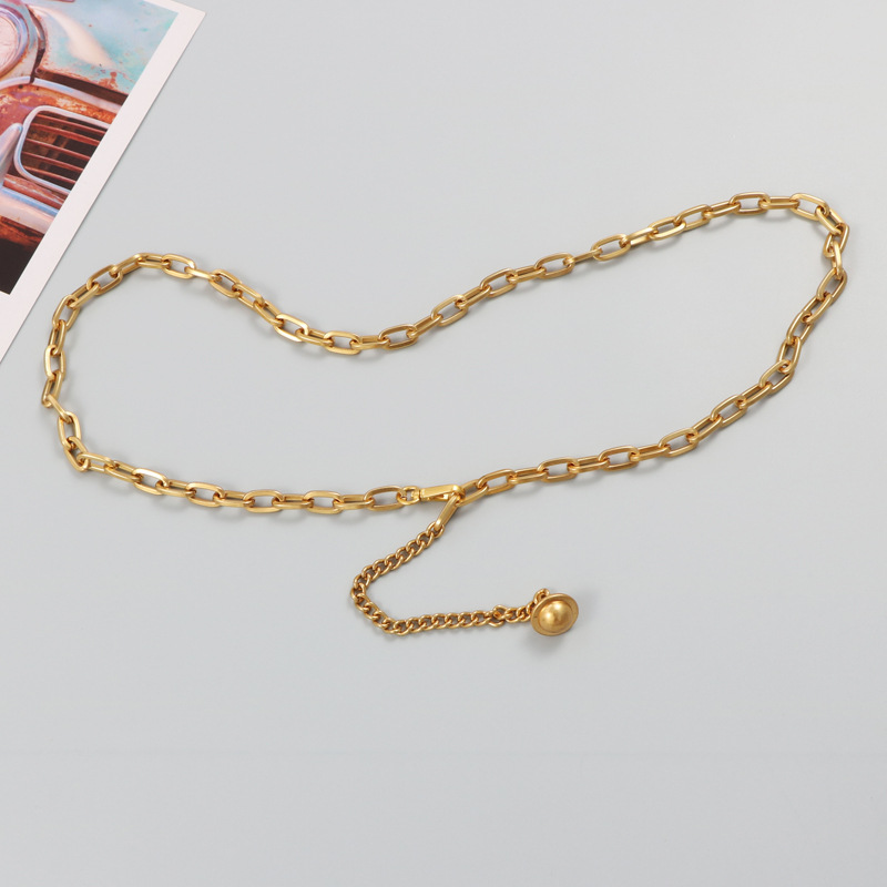 Title 3, Summer New Style Waist Chain Metal Gold Pendant