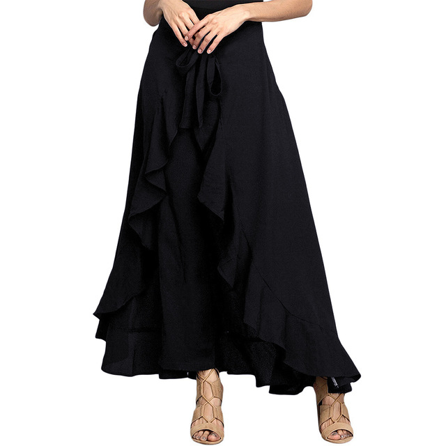 Title 4, Women Pants Causal Ruffle Drawstring Trouser