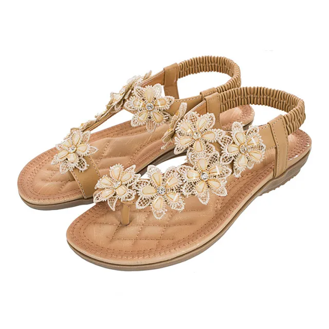 Flat Women's Shoes With Round Toe And Feet Apricot - Shop at LoveMi