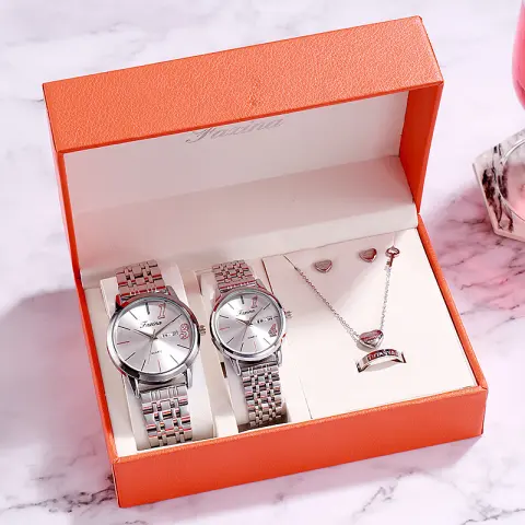 Luxury Watch Gifts for Women Earrings Ring Necklace Bracelet