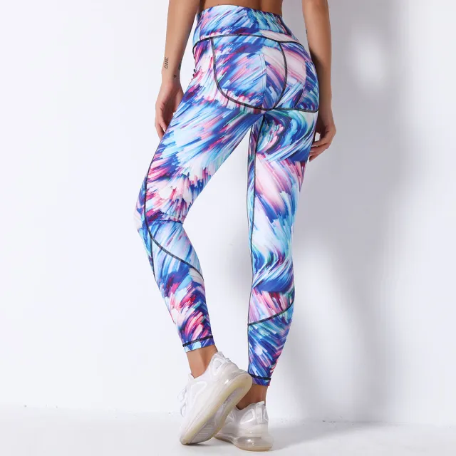 High waist stretch sports running fitness pants C4 - Shop at LoveMi