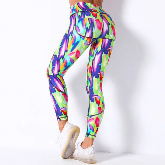 High waist stretch sports running fitness pants C9 - Shop at LoveMi