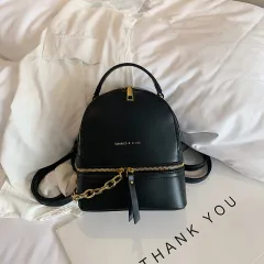 Designer Fashion Women Backpack Elegant School Bags For Women Ladies Backpacks For School Teenagers Girls Sac - Black - View 1