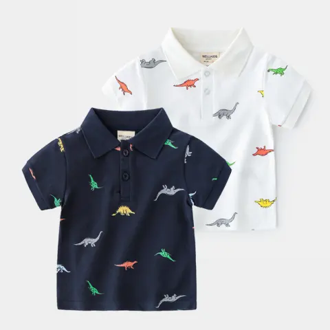 Boys Cartoon Short Sleeve Fashion Casual Trend Children's T-shirt