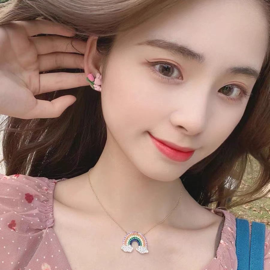 925 Silver Summer Cute Bunny Stud Earrings Sweet