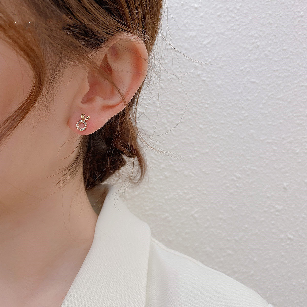 Cute Little Rabbit Earrings Simple Female Exquisite Small