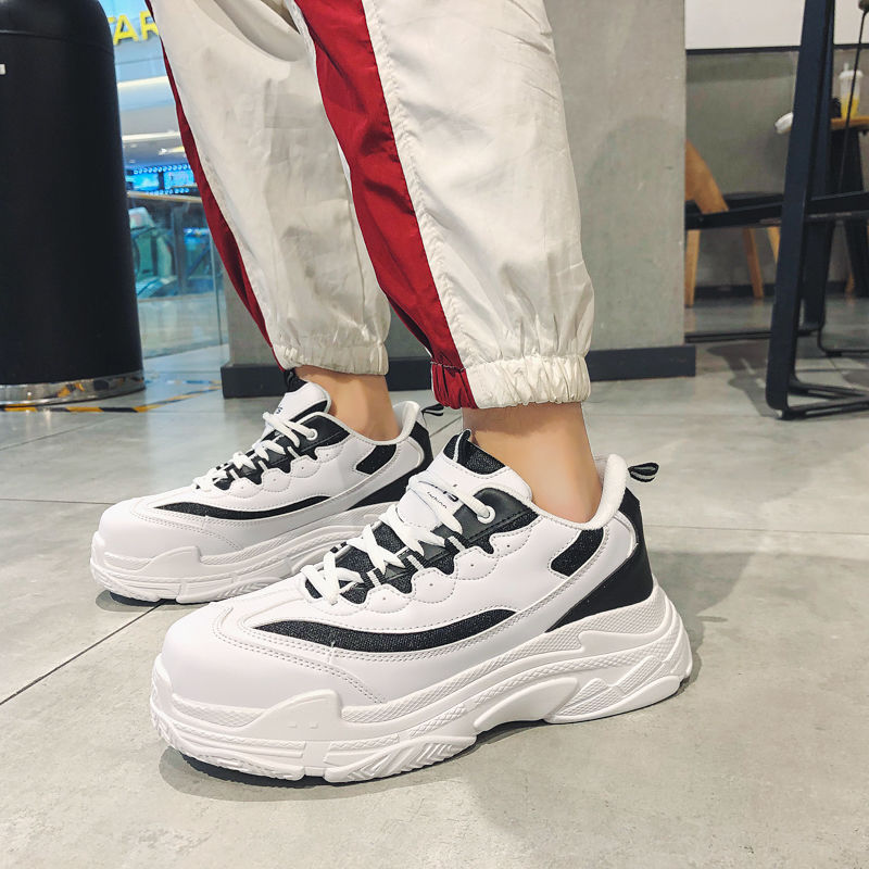 Daddy Shoes Men's All-match Increased White Shoes Men's Shoes