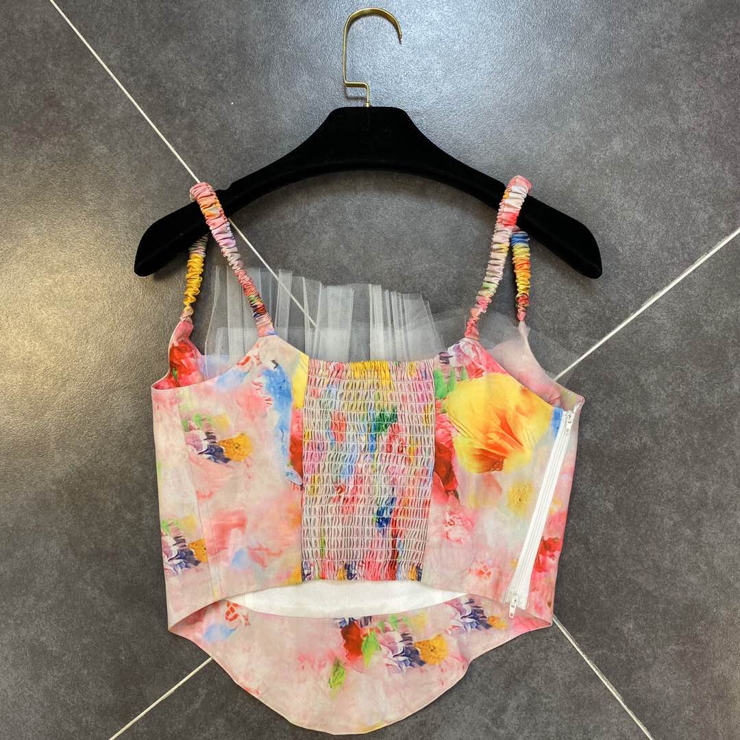 DEAT New Summer Fashion Tide Casual Solid Lace High Waist