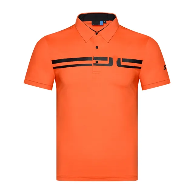 New Slim Fit Golf Short Sleeved Men's Shirt, Quick Drying, Non Iron Lapel Men's Golf Polo Shirt, Breathable Orange - Shop at LoveMi