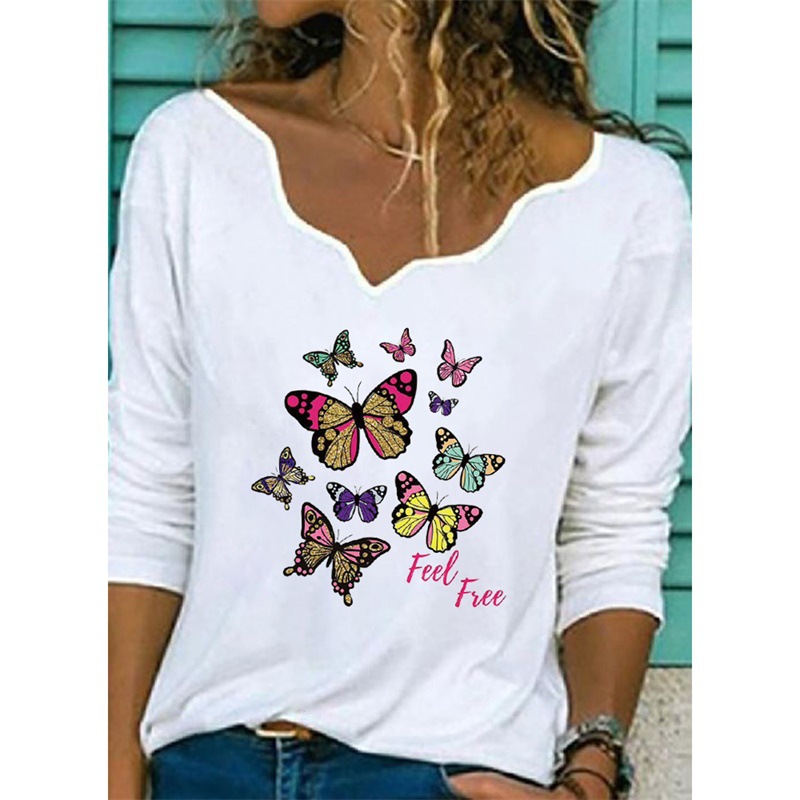 Title 3, Printed T-shirt Fashion Casual Plus Size Top