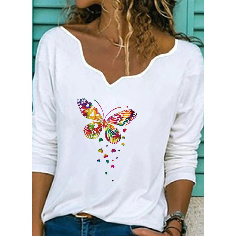 Title 5, Printed T-shirt Fashion Casual Plus Size Top