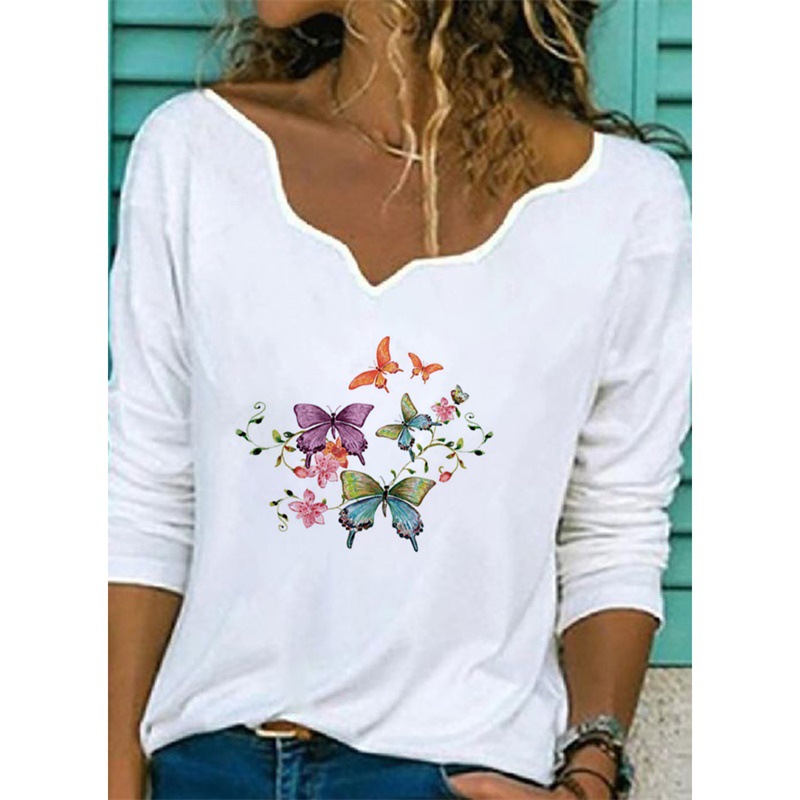 Title 14, Printed T-shirt Fashion Casual Plus Size Top