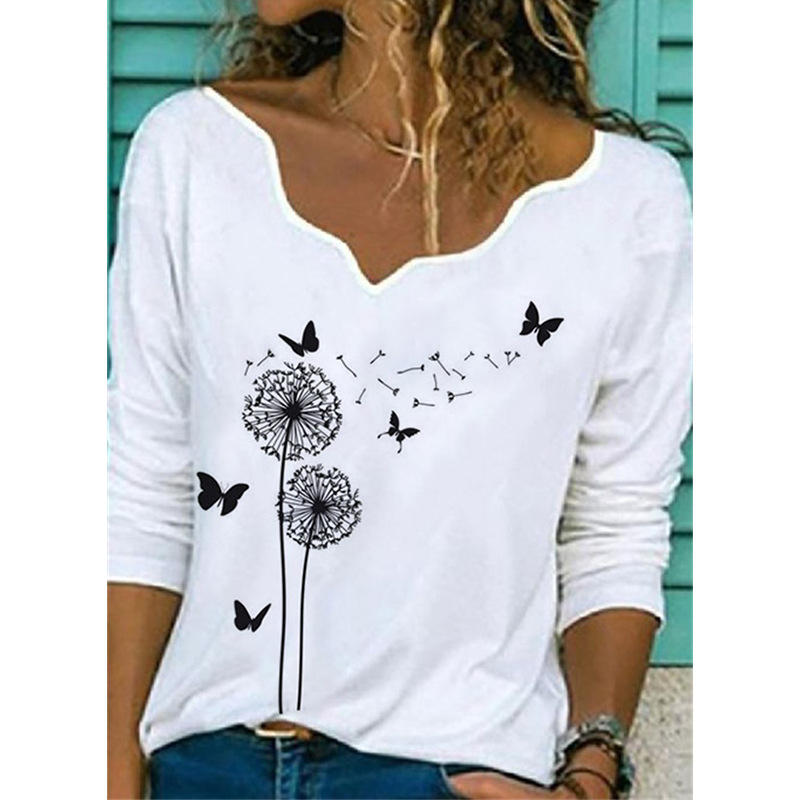 Title 15, Printed T-shirt Fashion Casual Plus Size Top