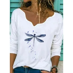 Printed T-shirt Fashion Casual Plus Size Top - 9 Style - View 1