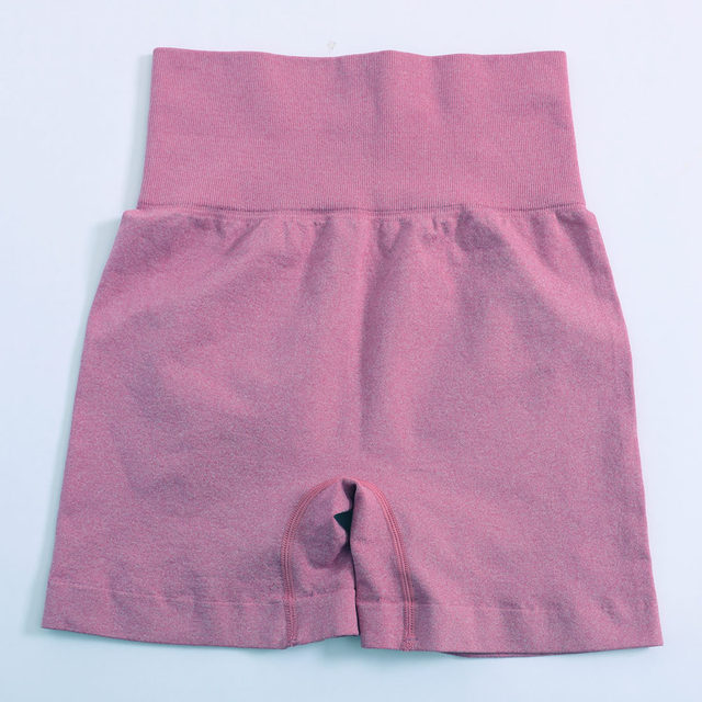 Solid High Waist Yoga Sport Shorts Women Gym Fitness Push Up Red - Shop at LoveMi