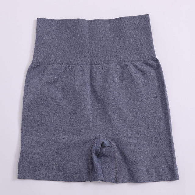 Solid High Waist Yoga Sport Shorts Women Gym Fitness Push Up Grey - Shop at LoveMi