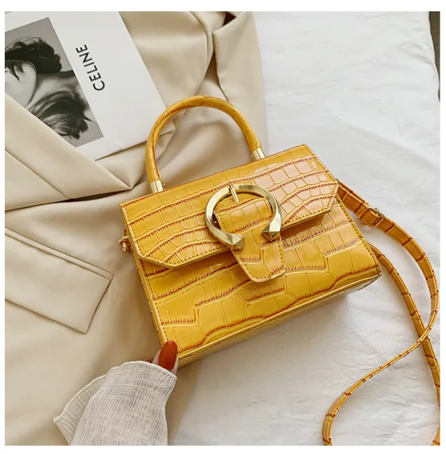 New Women's Bag Fashion One shoulder Messenger Portable Ladies Bag Yellow - Shop at LoveMi