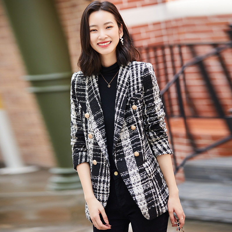British Style Retro Hong Kong Style Small Suit Jacket With A Sense Of Design