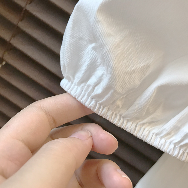 New Bubble Short-sleeved Top Spring And Summer Short Tight-fitting Bottoming Shirt