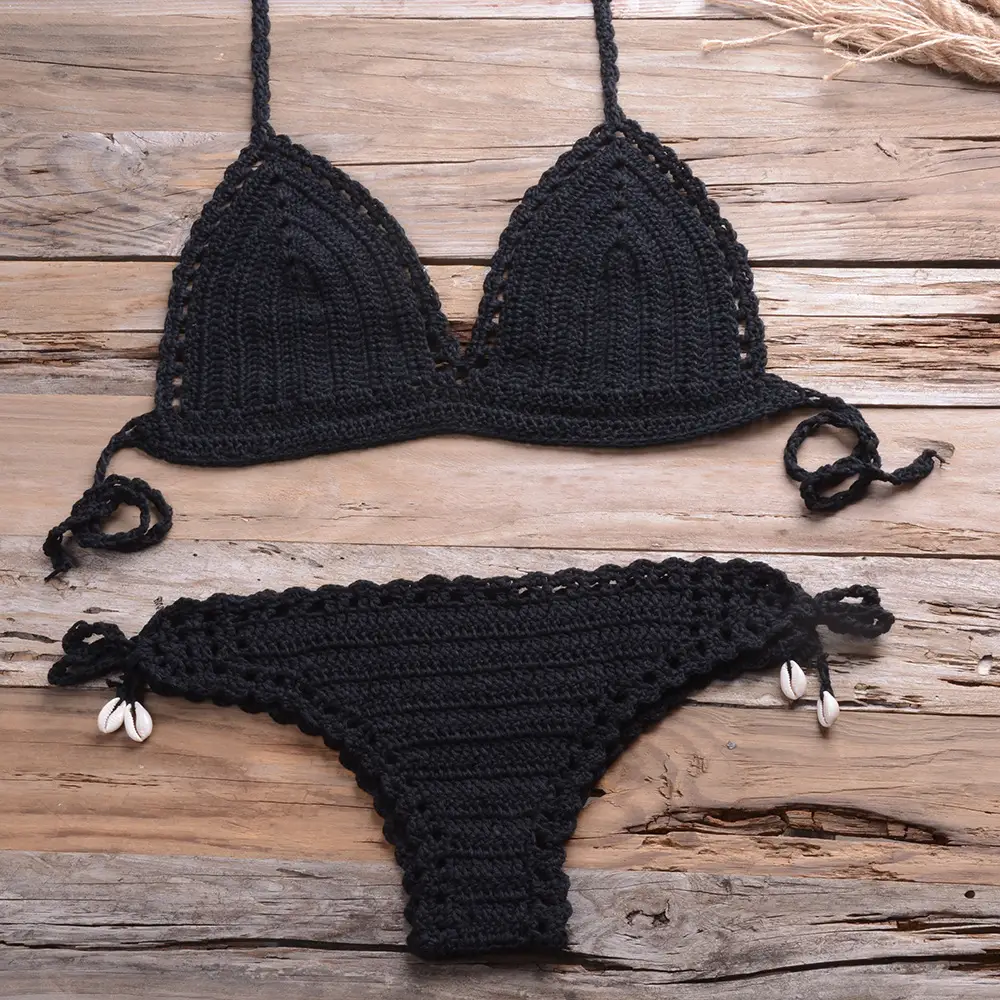 Woven Beach Women'S Split Bikini Swimsuit