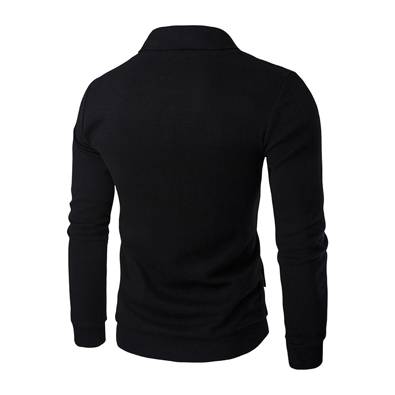 Men's Slim Fashion Color V-Neck Cardigan Knit Sweater Jacket