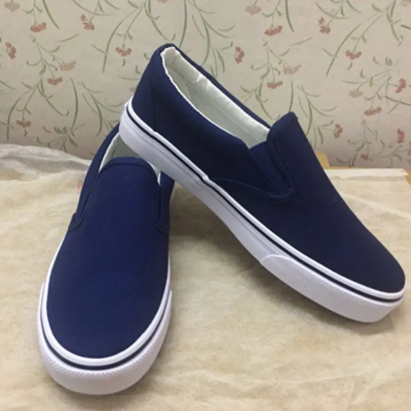 All black couple canvas shoes