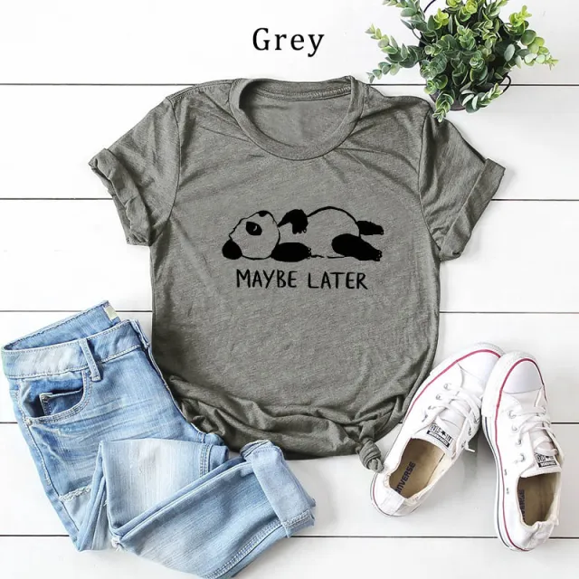 Cute Kung Fu Panda Women's Short Sleeve Grey - Shop at LoveMi
