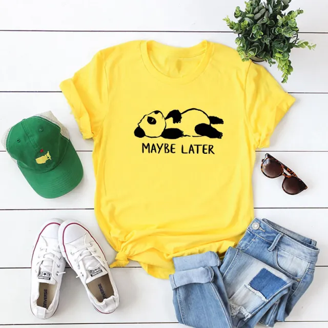 Cute Kung Fu Panda Women's Short Sleeve Yellow - Shop at LoveMi