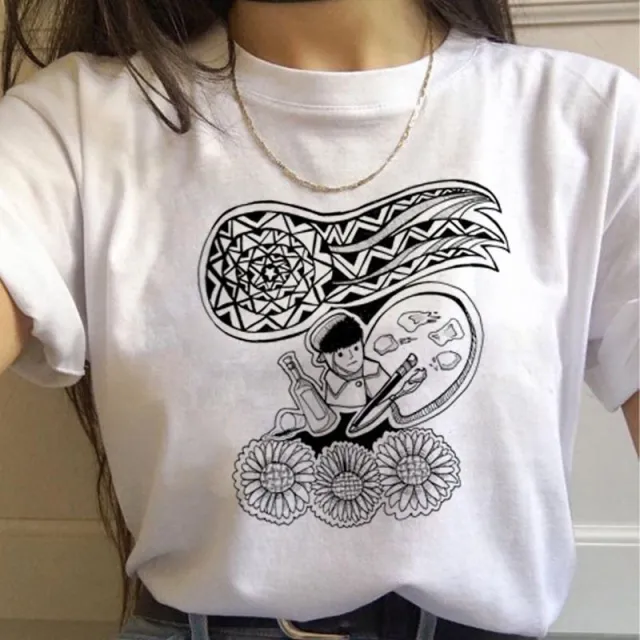 Van Gogh Aesthetic Oil Painting Women's Short Sleeve T Shirt 15 - Shop at LoveMi