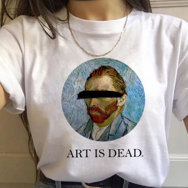 Van Gogh Aesthetic Oil Painting Women's Short Sleeve T Shirt 7 - Shop at LoveMi