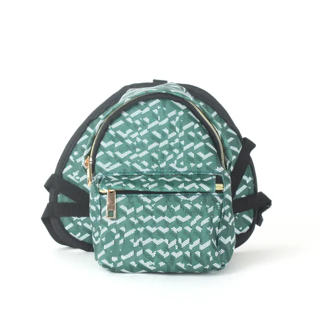Dog School Bag Pet Trendy Brand Dog Tooth Backpack Dog Out Of Backpack Small And Medium sized Dog Fadou Schnauzer Backpack Green - Shop at LoveMi