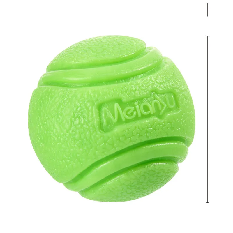 Pet Dog Bouncy Ball, Bite-resistant Solid Ball, Rubber Bite - Green