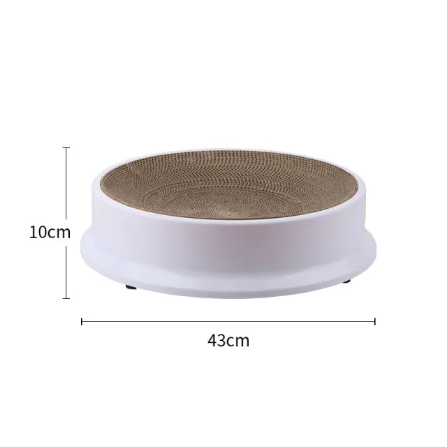Replaceable Corrugated Paper Scratch Resistant Cat Litter Plastic White - Shop at LoveMi