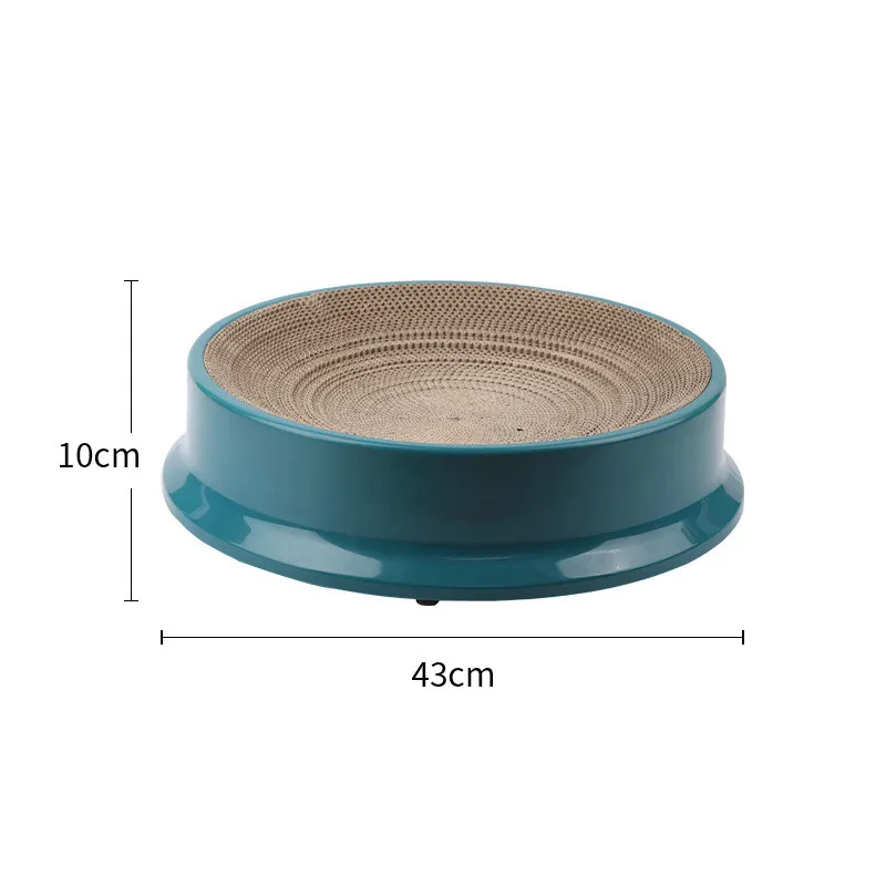 Replaceable Corrugated Paper Scratch Resistant Cat Litter Plastic - Blue