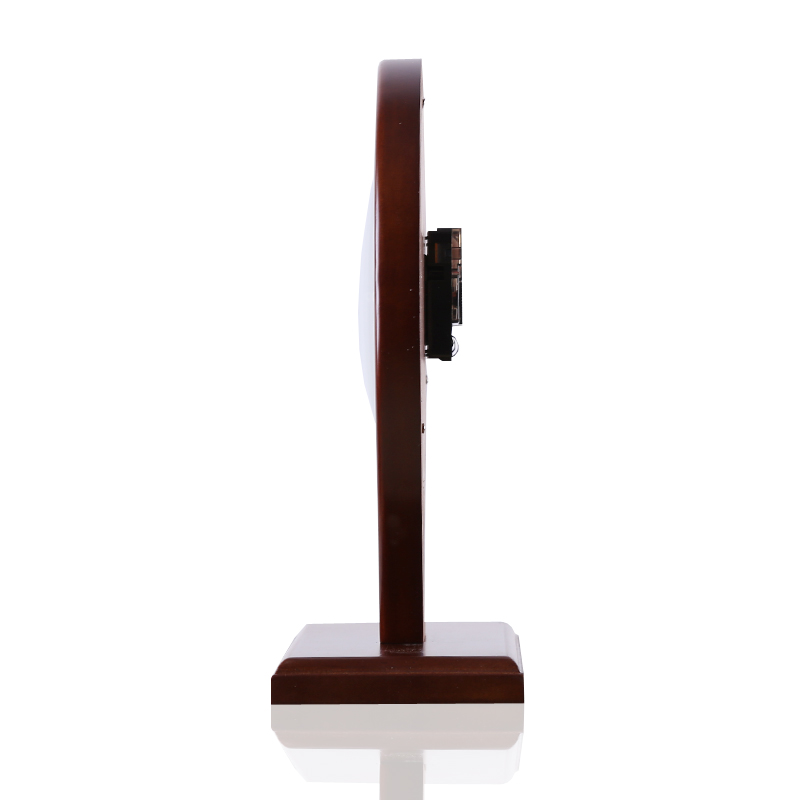 Digital Desk Clock Pendulum Wooden Ultra-quiet (White)