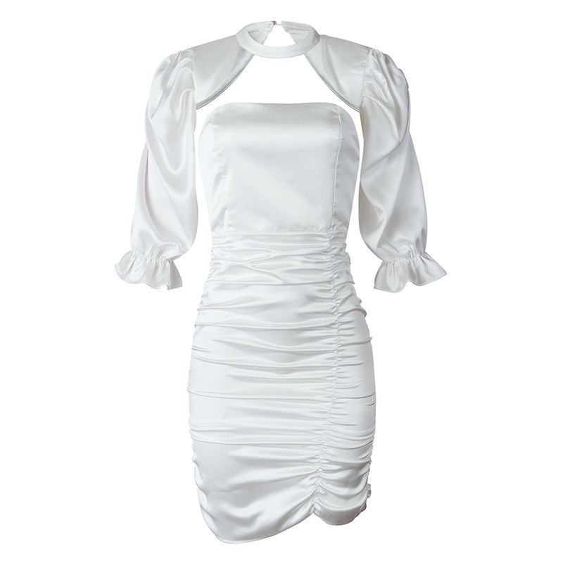Backless White Dress