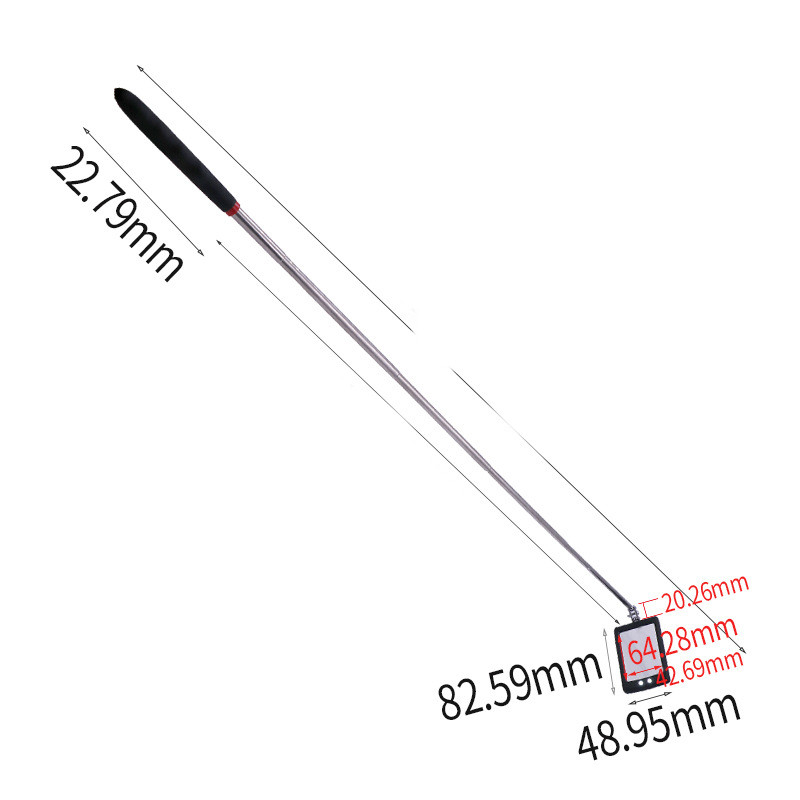 Led Telescopic Inspection Mirror Car With Lamp Universal Folding Square Mirror — foto 4
