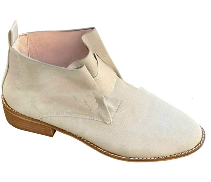 Women's Thick Heel Pointed Elastic Nude Boots