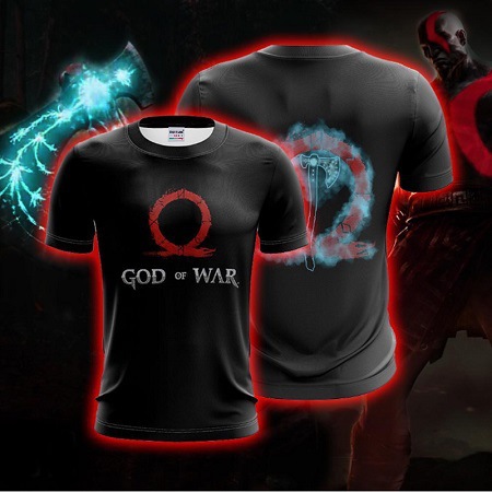 God Of War Kratos Sony Playstation 3D Printed T-Shirt - Bild 7 von 7