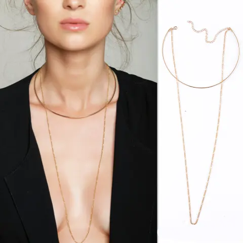 New Style Simple Metal Smooth Collar