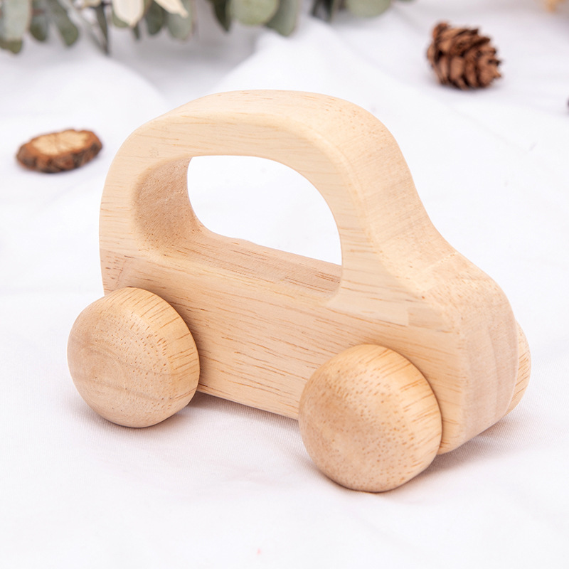 Children's Wooden Primary Color Car Traffic Model