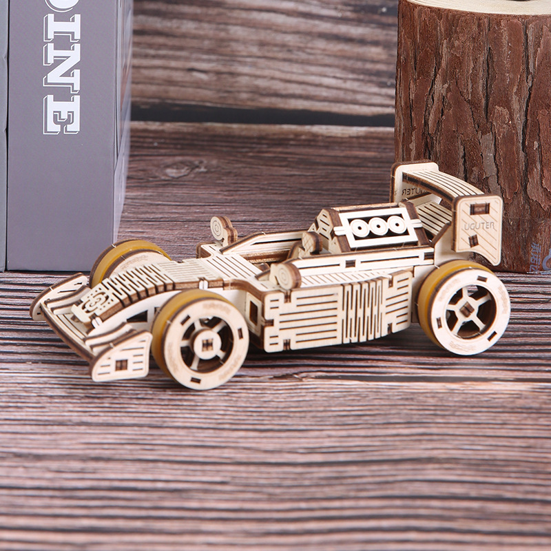 Wood Mechanical Transmission Three-Dimensional Puzzle 3