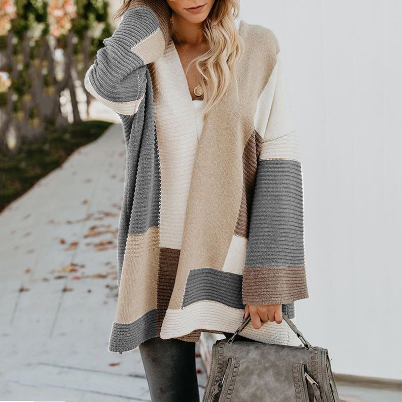 Lazy Thickened Autumn And Winter Long Knitted Cardigan Small Fragrance Jacket Women