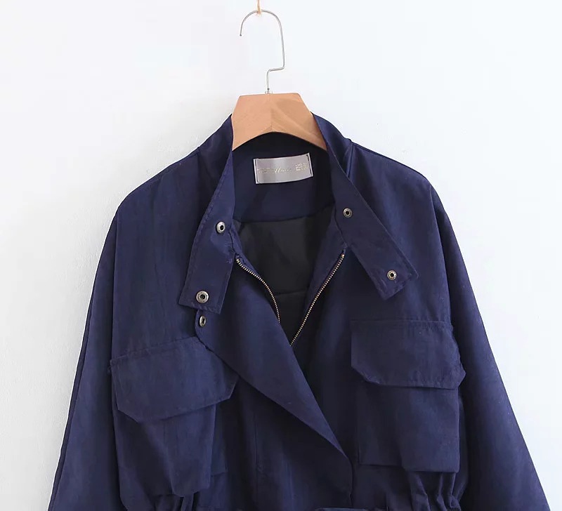 Women's New Style Blouse Mid-Length And Loose-Fitting Windbreaker