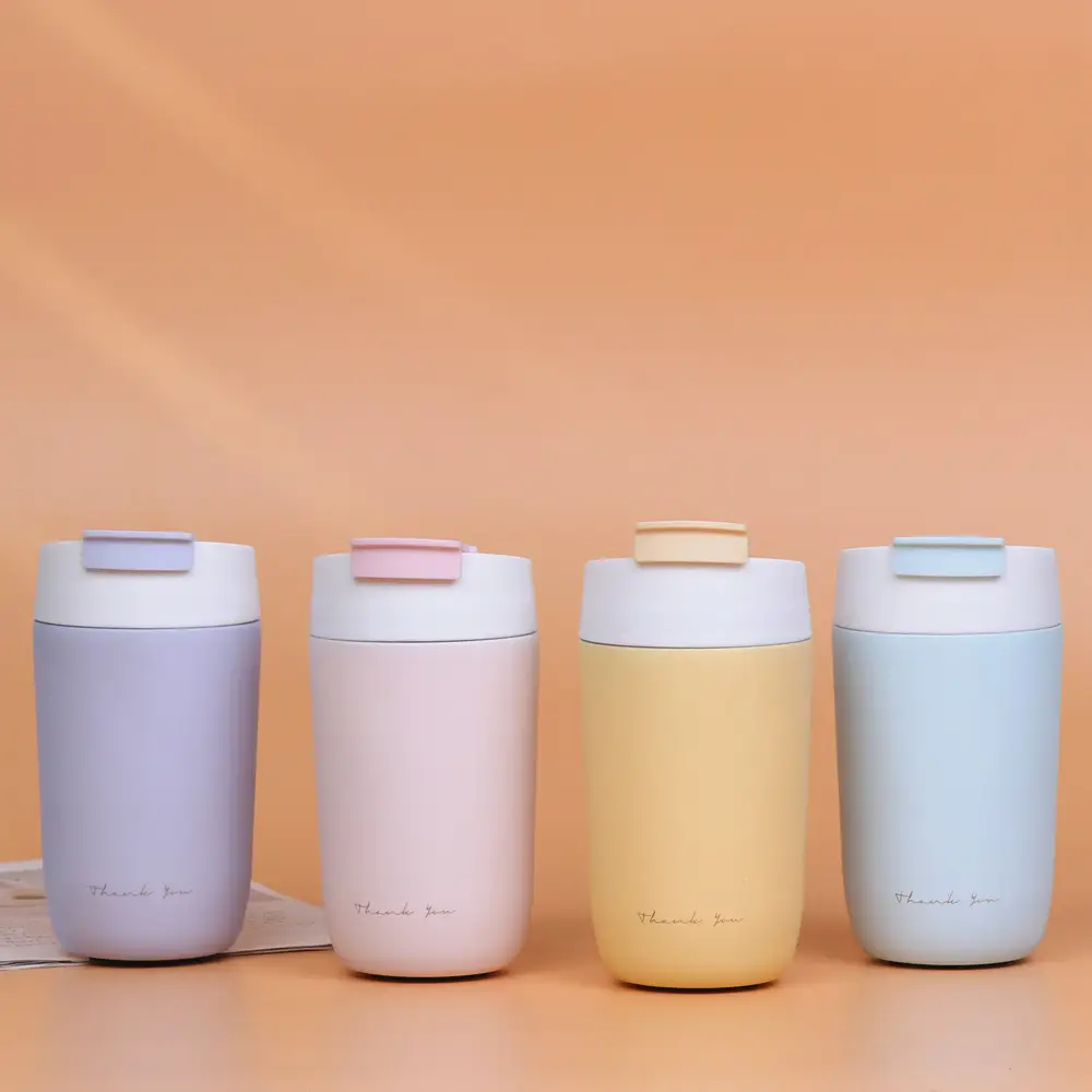 Water Cup Women With Straws Thermos Cup Office Simple And Cute